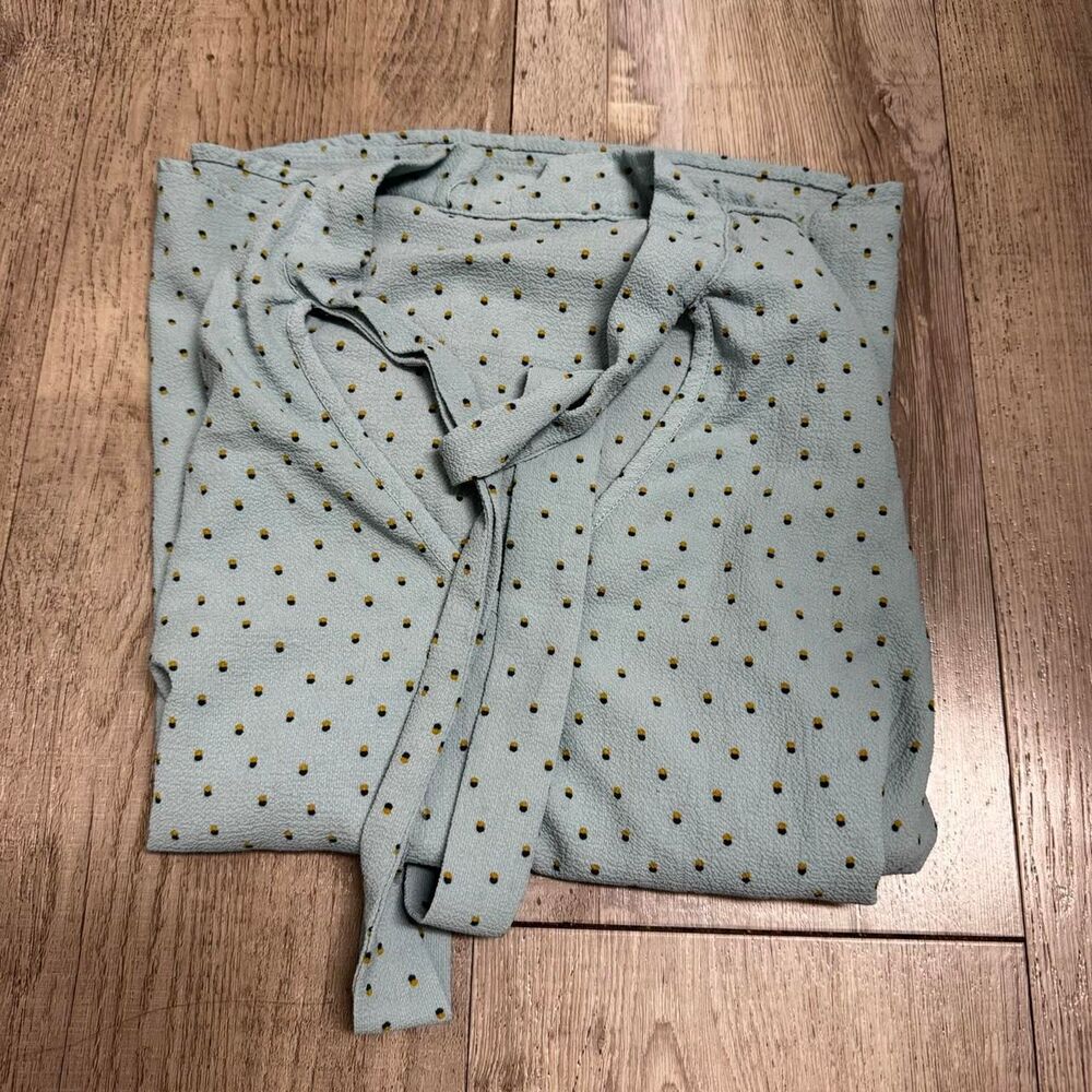 Women's Blue and Green Blouse
